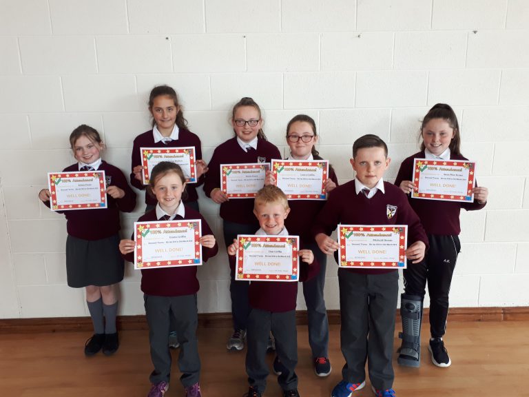 Attendance Awards - Term 2 - Doonbeg National School